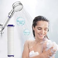 1PC Shower Head Replacement Filters 7-9.5 cm, PP Cotton Water Filter for Hard Water Remove Chlorine and Harmful Substances miniinthebox