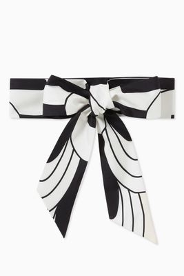 Clary Sash Belt in Silk Twill