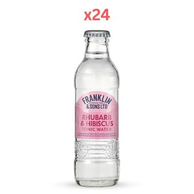 Franklin And Sons Rhubarb & Hibiscus Tonic Water 200Ml (Pack of 24)
