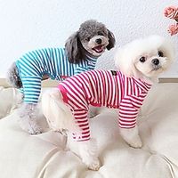 Petstyle Autumn Winter Pure Cotton Eight Color Striped Leggings Clothing Pajamas Lightinthebox - thumbnail