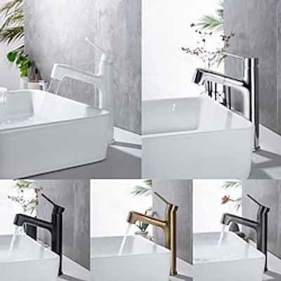 Bathroom Sink Faucet - Pull out Electroplated Centerset Single Handle One HoleBath Taps miniinthebox Bathroom Sink Faucet - Pull out Electroplated Centerset Single Handle One HoleBath Taps miniinthebox