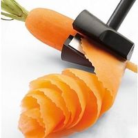 Multi Functional Peeler Easy Carrot Cucumber Curler Vegetable Sharpener Spiral Shred Slicer Root Vegetables Fruits Slicer for Garnishing Flower Maker Tool Lightinthebox - thumbnail