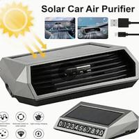 Solar Portable Car Air Purifier Freshener With HEPA Filter Negative Ion Generator Odor Removal Smoke Car Accessiories Lightinthebox