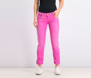 Womens Belt Loops Straight Leg Jeans  Fuchsia