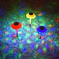 Mini Umbrella LED Solar Garden Path Light Outdoor Waterproof ABS Solar Lawn Light Courtyard Garden Decoration Gradient 1PC Lightinthebox