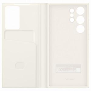 Samsung Cover S23 Ultra Smart View Wallet Case | Cream Color | EF-ZS918CUEGWW
