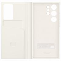 Samsung Cover S23 Ultra Smart View Wallet Case | Cream Color | EF-ZS918CUEGWW