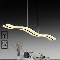 LED Acrylic Ceiling Chandelier 100cm 39.3in Modern Acrylic Wave Chandelier is Suitable for the Dining Room Bar Room Bedroom AC110V AC220V Lightinthebox - thumbnail