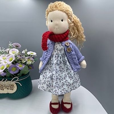 Waldorfdoll Doll Doll Handmade Skirt Dressing All Cotton Doll DIY Doll Gift Lightinthebox