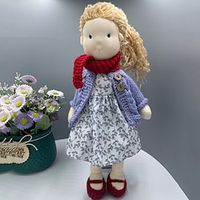 Waldorfdoll Doll Doll Handmade Skirt Dressing All Cotton Doll DIY Doll Gift Lightinthebox - thumbnail