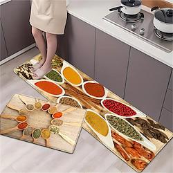 Spices Area Rug Kitchen Mat Non-Slip Oil Proof Floor Mat Livingroom Rug Indoor Outdoor Mat Bedroom Decor Bathroom Mat Entrance Rug Door Mat Lightinthebox