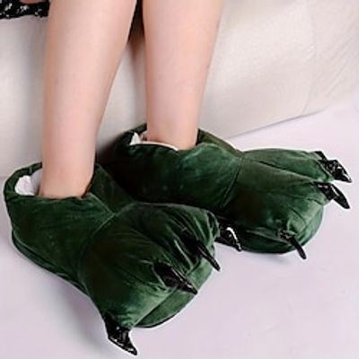 Animal Paw Home Slippers Soft Plush Cozy House Slippers Anti-skid Slip-on Shoes Indoor For Men Winter Shoes miniinthebox