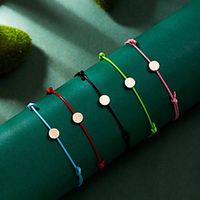 Women's Vintage Bracelet Bracelet Loom Bracelet Braided Fashion Simple Fashion Classic Trendy Sweet Alloy Bracelet Jewelry Blue / Blushing Pink / Green For Sport Gift Date Birthday Festival miniinthebox - thumbnail