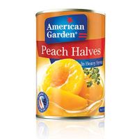 American Garden Peach Halves 822gm (717273503977)