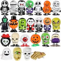 Halloween Gift Halloween Clockwork Toy Winding Jumping Ghost Tooth Witch Zombie Pumpkin Kindergarten Small Toys Lightinthebox - thumbnail