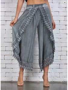 Casual Lace UP Loose-Fitting Pants