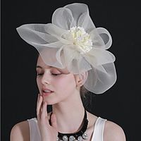 Net Fascinators with Flower 1pc Wedding / Party / Evening Headpiece miniinthebox - thumbnail