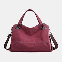 women casual canvas handbag multi-carry crossbody bag Lightinthebox - thumbnail