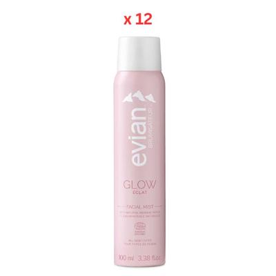 Evian Brumisateur Mist Glow 100Mlx12