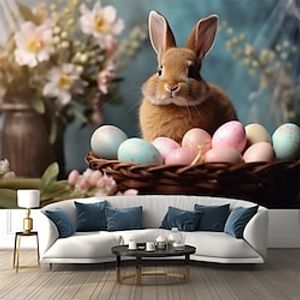 Happy Easter Hanging Tapestry Wall Art Large Tapestry Mural Decor Photograph Backdrop Blanket Curtain Home Bedroom Living Room Decoration Lightinthebox