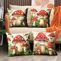 1 pcs Linen Pillow Cover, Botanical Modern Comfort Square Traditional Classic miniinthebox