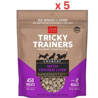 Cloud Star Tricky Trainers Crunchy Treats Liver - 8 Oz. (Pack Of 5)