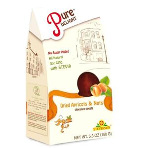 Pure Delight Sweets Dried Apricot With Nuts 150 Gr Carton