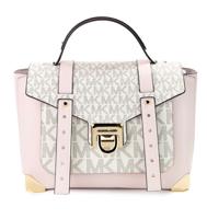 Michael Kors Manhattan Medium Powder Blush Multi PVC Top Handle Satchel Bag (60149)