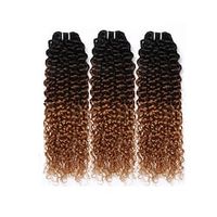 3 Bundles Hair Weaves Brazilian Hair Kinky Curly Human Hair Extensions Remy Human Hair Bundle Hair One Pack Solution Human Hair Extensions 8-28 inch Multi-color with Baby Hair Odor Free Soft miniinthebox - thumbnail