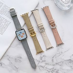 1PC Smart Watch Band Compatible with Apple iWatch Series 87654321  SE Leather Loop for iWatch Smartwatch Strap Wristband PU Leather Adjustable Elastic Classic Clasp Lightinthebox