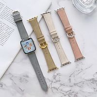 1PC Smart Watch Band Compatible with Apple iWatch Series 87654321  SE Leather Loop for iWatch Smartwatch Strap Wristband PU Leather Adjustable Elastic Classic Clasp Lightinthebox - thumbnail