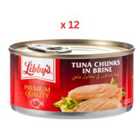 Libbys Tuna Chunks In Brine, 184G Pack Of 12 (UAE Delivery Only)