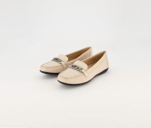 Womens D Annytah Moc Flats  Cream