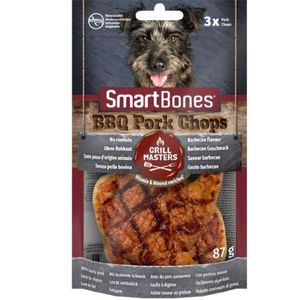 Smartbones Grill Masters Pork Chop 3St 8 BBQ Rawhide Free Chew Dog Treats