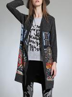 Elegant Stitching Printed Cardigans - thumbnail