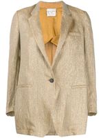 Forte Forte metallic thread blazer - GOLD - thumbnail