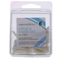 Cuccio Pro French White Tips # 6 1 X 50pcs Acrylic Nails