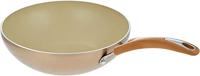 Meyer Non-Stick Deep Wok, 10.25 Inch, 26 cm, Beige, MY16875