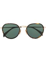 DAVID BECKHAM EYEWEAR tortoiseshell round-frame sunglasses - Black