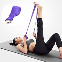Yoga Strap 1 pcs Sports Polyester Yoga Pilates Bikram Stretch Eco-friendly Durable Adjustable D-Ring Buckle Physical Therapy Stretching Improve Flexibility For Men Women Waist  Back Leg Abdomen Lightinthebox - thumbnail