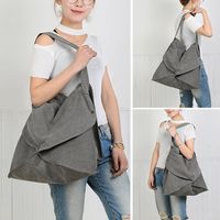 Women Canvas Irregularity Tote Bag Shoulder Bag