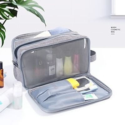 ManWoman TravelDaily Toiletry BagWaterproof Fabric Wash BagStorage of Toiletries ShaverCosmetics Lightinthebox