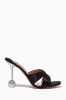 Yes Darling Mules 95 in Satin - thumbnail