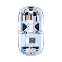 Max & Max MXM-T902 2.4G Wireless Transparent Crystal Rechargeable Mouse, Blue