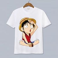 One Piece Cosplay T-shirt Cartoon Manga Print Graphic T-shirt For Men's Women's Unisex Adults' 3D Print 100% Polyester Party Festival miniinthebox