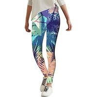 Kids Girls' Leggings Graphic Vacation Outdoor 7-13 Years Summer Blue Lightinthebox - thumbnail