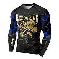 21Grams Men's Long Sleeve Compression Shirt Running Shirt Top Athletic Athleisure Spandex Quick Dry Moisture Wicking Breathable Fitness Gym Workout Running Active Training Exercise Sportswear Normal Lightinthebox - thumbnail