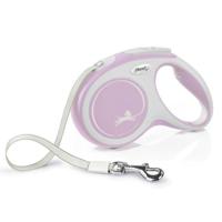 Flexi New Comfort Tape Dog Leash Light Rose Small - 5M