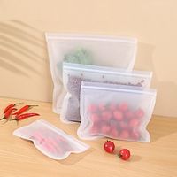Reusable EVA Food Storage Bag Refrigerator Freezer Bag Leakproof Zip Lock Bags Kitchen Organizer Fresh-keeping Wrap Lightinthebox - thumbnail