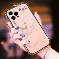 Phone Case For Apple Back Cover iPhone 13 iPhone 13 Pro iPhone 13 12 11 Pro Max Bumper Frame Rhinestone Crystal Diamond Acrylic Lightinthebox - thumbnail